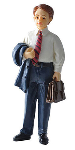Dollhouse Miniature Mr. Sherwood Resin Doll
